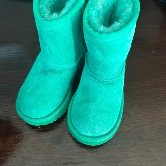 UGG kids classic II Teal Boots - Picture 3 of 3